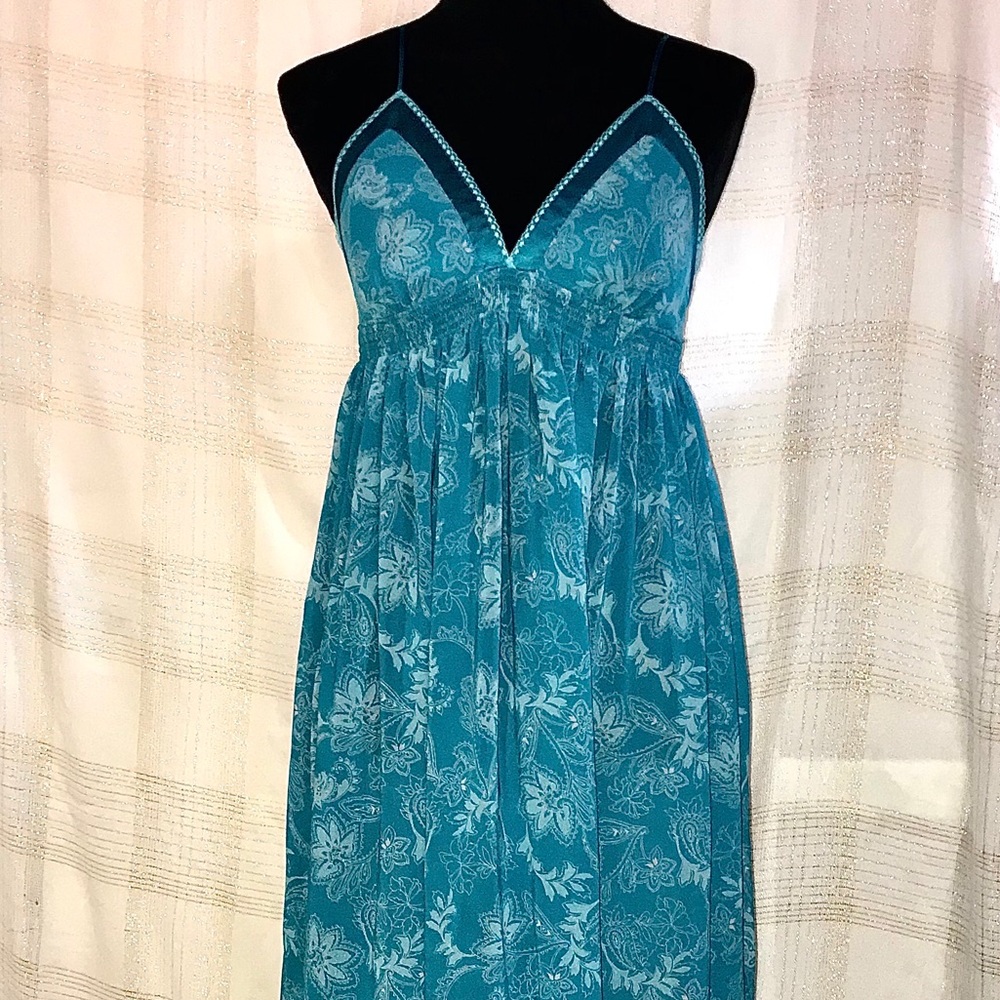 Vinatge Victoria Secret Blue Long Angel Dress